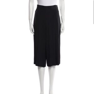 Ralph Lauren Purple Label Black Wide-Leg Culotte
